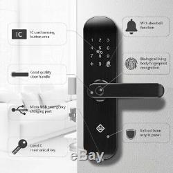 Biometric Fingerprint Door Lock Keyless Entry Smart Security WiFi RFID Unlock
