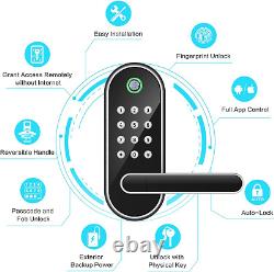 Biometric Fingerprint Smart Door Lock with Keypad Keyless Entry