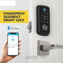 Biometric Fingerprint keyless Entry Keypad door lock with Gateway Smart Deadbo