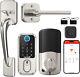 Biometric Wifi Fingerprint Smart Door Lock Keyless Entry Deadbolt W Handle, 1556