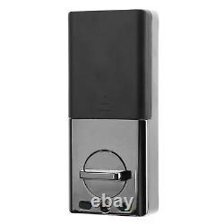 Black Smart Lock Keyless Entry Deadbolt Door Lock BT Fingerprint Entrance Gu Hot