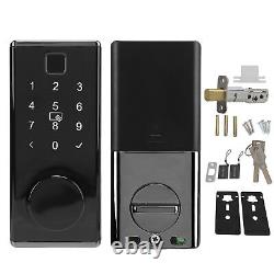 Black Smart Lock Keyless Entry Deadbolt Door Lock Fingerprint Entr SD3