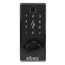 Black Smart Lock Keyless Entry Deadbolt Door Lock Fingerprint Entr SPG