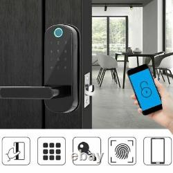 Bluetooth APP Fingerprint Card Password Smart Door Lock Home Security Keyless