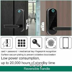 Bluetooth APP Fingerprint Card Password Smart Door Lock Home Security Keyless