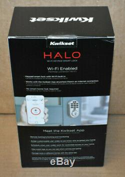 Brand New Kwikset 99380-001 Halo Wi-Fi Smart Lock Keyless Entry, Satin Nickel