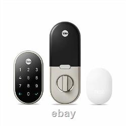 Brand New Nest x Yale Smart Door Keyless Lock with Nest Connect. Satin Nickel