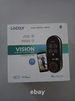 CLEARANCE? Lockly Vision Smart Lock & Video Doorbell Deadbolt Edition PGD798