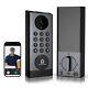 Camera Smart Lock, 3-in-1 Camera+doorbell+fingerprint Keyless Entry, Built-in Wi