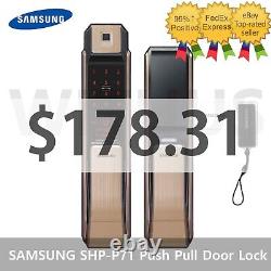 Clearance SAMSUNG SHP-P71 Keyless Fingerprint PushPull Digital Smart Door Lock