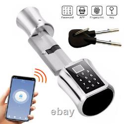 Cylinder Lock With APP Keyless Smart Fingerprint Door Lock for 40-100mm door