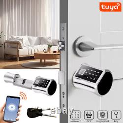 Cylinder Lock With APP Keyless Smart Fingerprint Door Lock for 40-100mm door