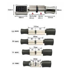 Cylinder Lock With APP Keyless Smart Fingerprint Door Lock for 40-100mm door