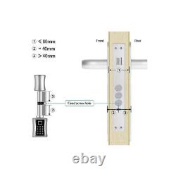 Cylinder Lock With APP Keyless Smart Fingerprint Door Lock for 40-100mm door