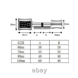 Cylinder Lock With APP Keyless Smart Fingerprint Door Lock for 40-100mm door