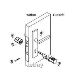 Cylinder Lock With APP Keyless Smart Fingerprint Door Lock for 40-100mm door