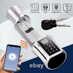 Cylinder Lock With APP Keyless Smart Fingerprint Door Lock for 40-100mm door