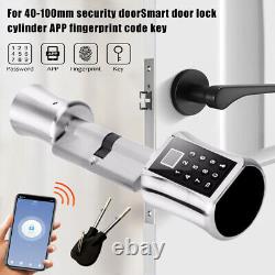 Cylinder Lock With APP Keyless Smart Fingerprint Door Lock for 40-100mm door