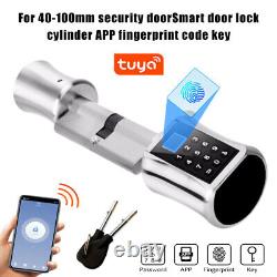 Cylinder Lock With APP Keyless Smart Fingerprint Door Lock for 40-100mm door