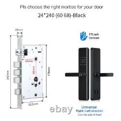 Digital Smart Lock Biometric Zinc Alloy TTlock Electronic Keyless Door Security