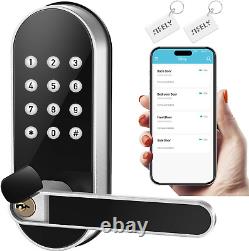 Digital Smart Lock with Code Passcode, Electric Doorknob/Handle, Keyless Black