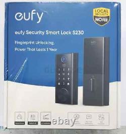 EUFY SECURITY SMART LOCK S230 wifi Keyless Smart Door Lock, Fingerprint SEALED