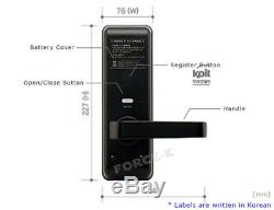 EVERNET Smart Digital Doorlock for Wooden Door Keyless Lock EN750W Passcode+RFID