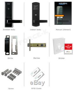 EVERNET Smart Digital Doorlock for Wooden Door Keyless Lock EN750W Passcode+RFID