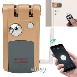 Electric Smart Keyless Door Lock Anti-theft PhoneBluetooth With Remote Control