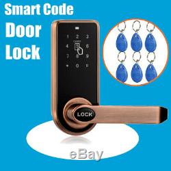 Electronic Code Keyless Keypad Security Entry Smart Door Lock 11 RFID Card