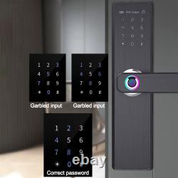 Electronic Digital Fingerprint &Password Door Lock Smart Security Entry Keyless