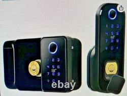 Electronic Door Lock DOUBLE SIDED Outdoor Gate App WIFI Passcode RFID Keyless