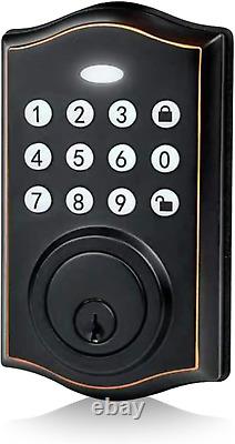 Electronic Door Lock, Keyless Entry Door Lock with Keypad, Smart Deadbolt Lock