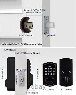 Electronic Door Lock, Keyless Entry Door Lock with Keypad, Smart Deadbolt Lock