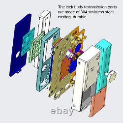 Electronic Door Smart Lock Password Fingerprint Keyless Entry Lock For Door