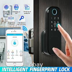 Electronic Fingerprint Door Lock Touch Password Keyless Smart Digital Keypad ^