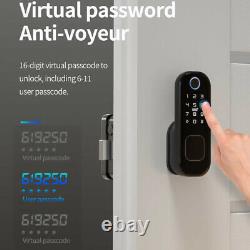 Electronic Fingerprint Door Lock Touch Password Keyless Smart Digital Keypad #