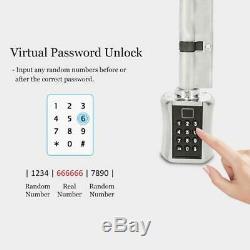 Electronic Smart Cylinder Door Lock Voice Fingerprint Password Key for EU Model