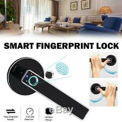 Electronic Smart Wireless Fingerprint Bluetooth Door Lock Keyless Security Steel