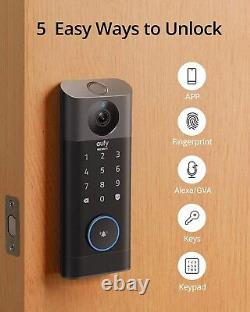 Eufy S330 Video Smart Lock Camera Doorbell Fingerprint Keyless Entry Door Lock