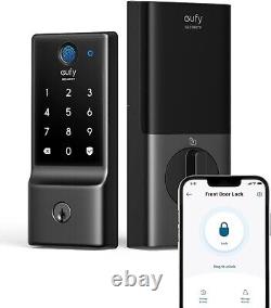 Eufy Security Smart Lock C220 Fingerprint Keyless Entry Door Lock Black