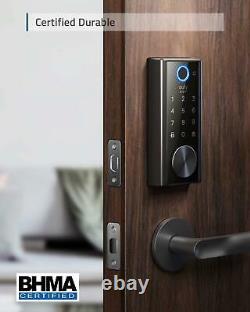 Eufy Security Smart Lock Fingerprint Touch Scanner Keyless Black T8510111 New