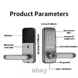 Fingerprint Bluetooth Digital Keypad Keyless Tuya Smart Lock New Smart Door Lock