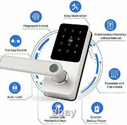 Fingerprint & Bluetooth Smart Door Lock Keyless Entry Biometric Left Hand