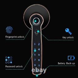 Fingerprint Door Lock Bluetooth Door Knob Lock Smart Lock Key-less Entry Door iG