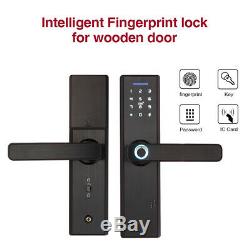 Fingerprint Door Lock IC Card Finger Password Smart Lock Keyless Entry Securtiy