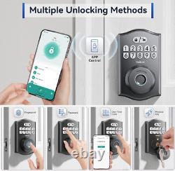 Fingerprint Door Lock Keyless Entry Deadbolt with App Control, Smart Door Lock