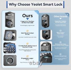 Fingerprint Door Lock Keyless Entry Deadbolt with App Control, Smart Door Lock