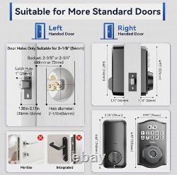 Fingerprint Door Lock Keyless Entry Deadbolt with App Control, Smart Door Lock