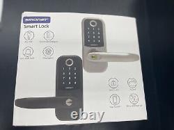Fingerprint Door Lock, SMONET Smart Lock with Reversible Handle, Keyless Entry